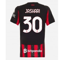 AC Milan Ardon Jashari #30 Koszulka Podstawowa damskie 2025-26 Krótki Rękaw